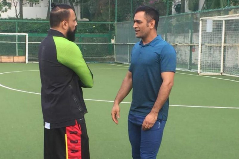 MS Dhoni Takes Time Off Cricket to Play Charity Football