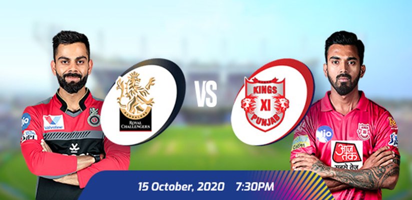 IPL 2020 RCB vs KXIP Prediction