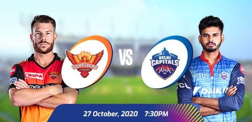 IPL 2020 SRH VS DC Prediction