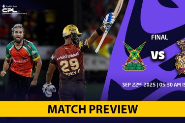 Guyana Amazon Warriors vs Trinbago Knight Riders