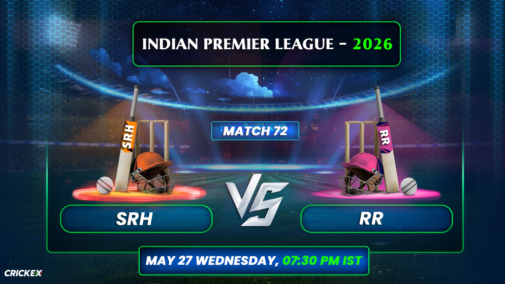 SRH vs RR Eliminator IPL 2026 Match 72 Preview